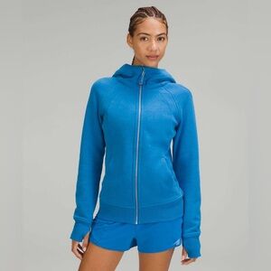 Lululemon Scuba Full Zip Hoodie – Heathered Poolside 💙 | Size 14